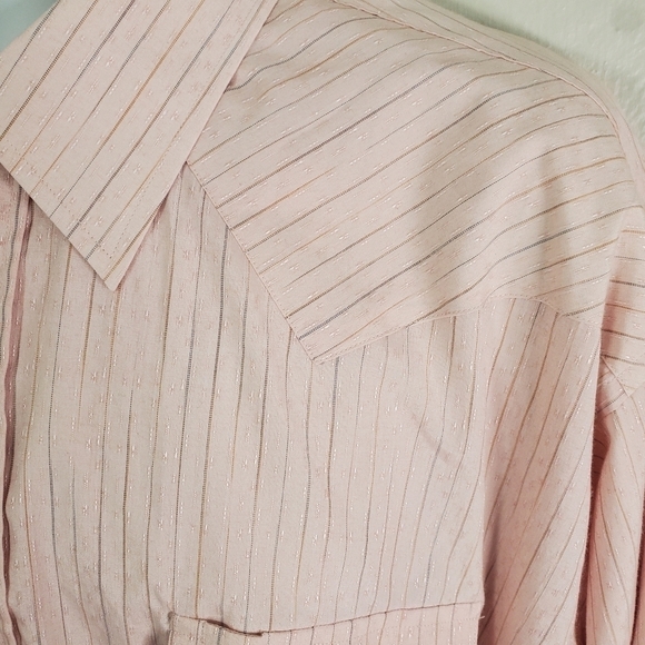 Vintage Panhandle Slim Mens Size 18 x 37 Button Down Western Shirt Pearl Snaps - Picture 10 of 16